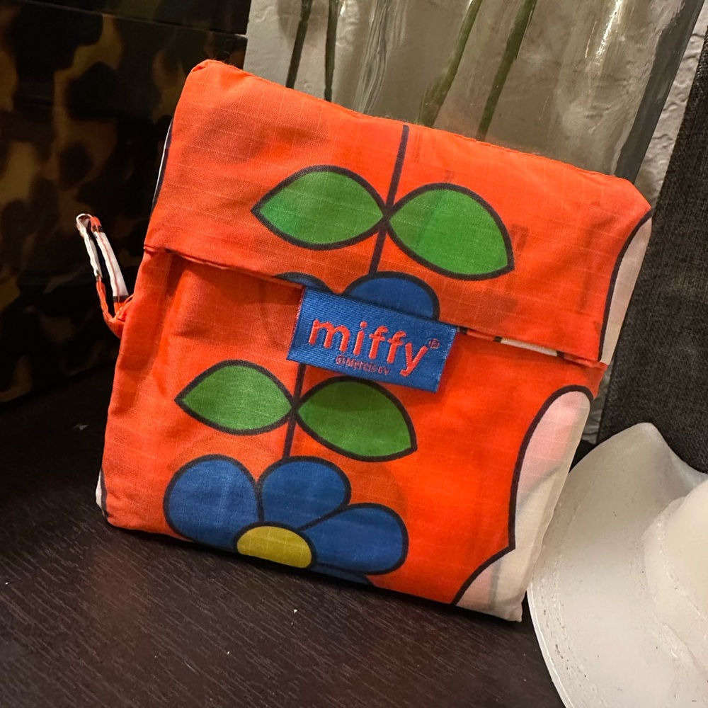 Baggu Red and Blue Miffy reusable bag